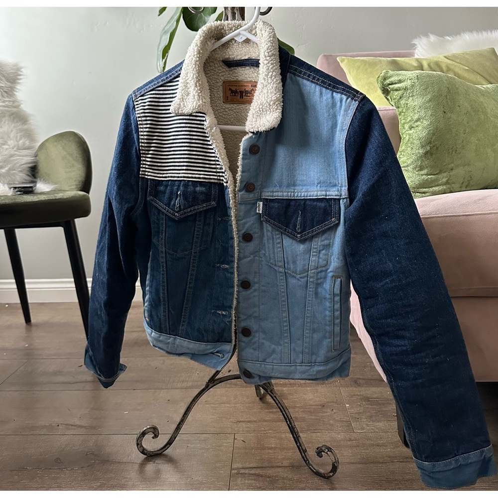 Opening ceremony x Levi’s shearling denim jacket